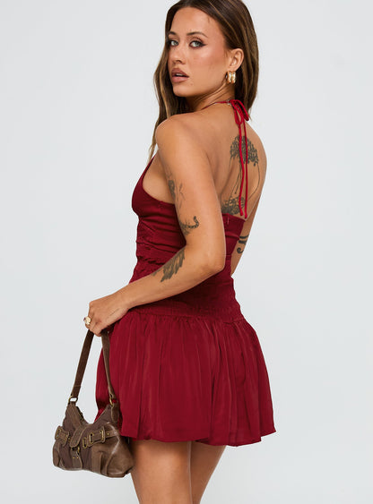 Mariachi Mini Dress Red