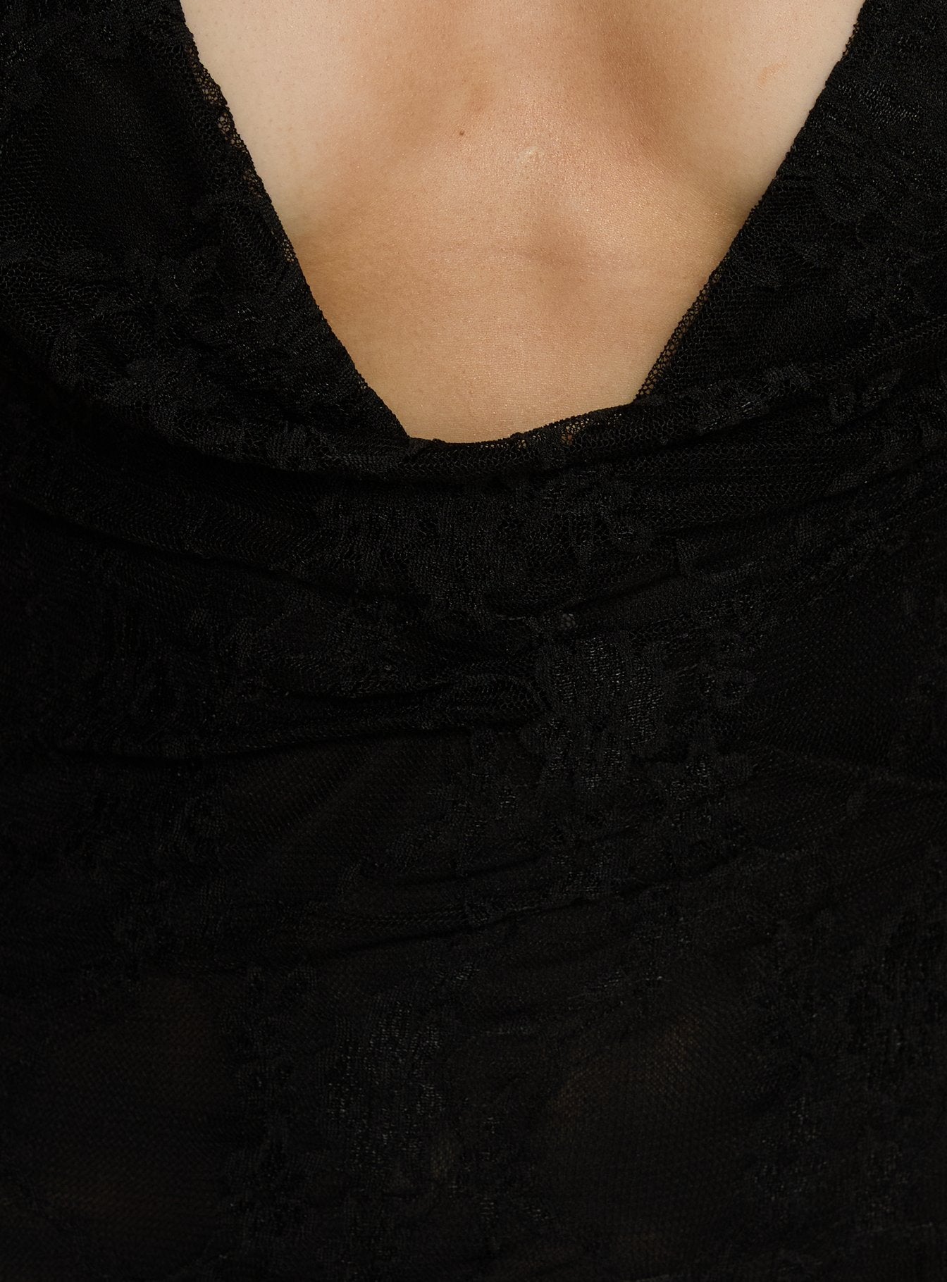 Jordina Lace Halter Maxi Dress Black
