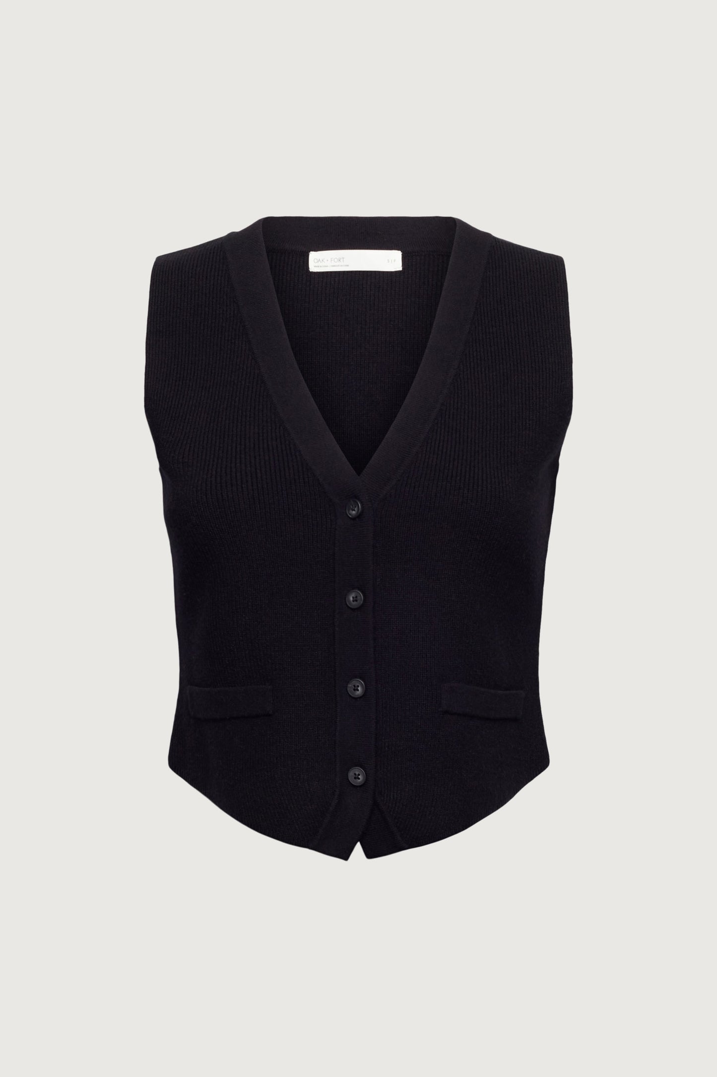 BUTTON FRONT KNIT VEST