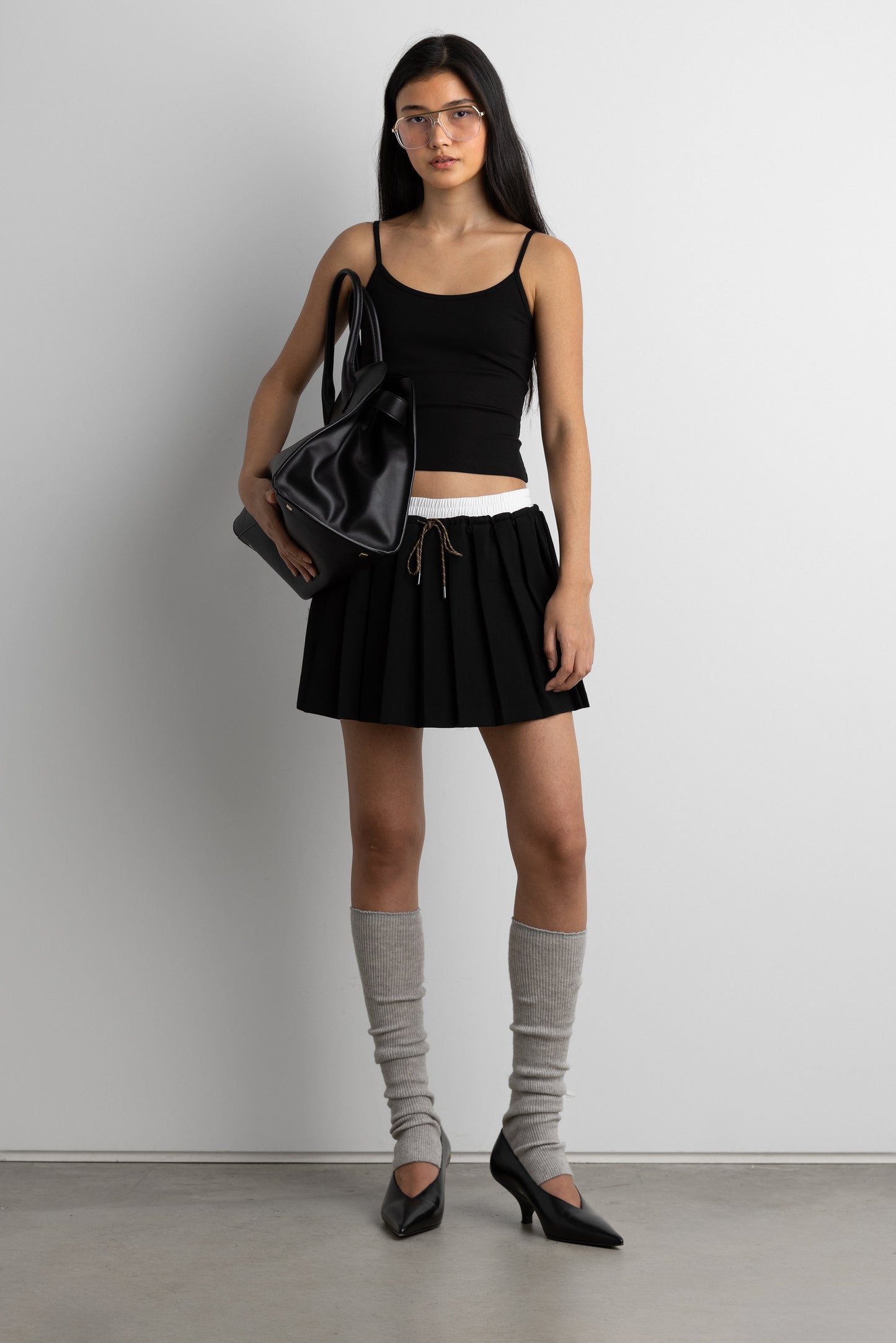 EXPOSED WAIST MINI SKORT
