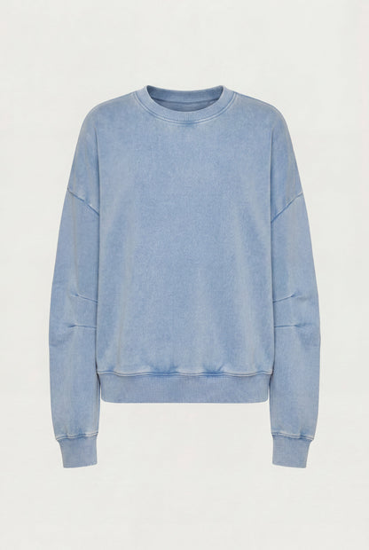 GARMENT DYED CREWNECK SWEATSHIRT